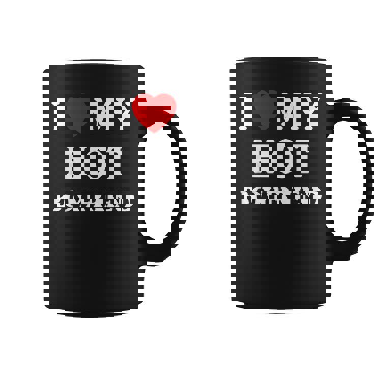 I Love My Hot Boyfriend シャツ マッチング I Heart My Boyfriend コーヒーマグ