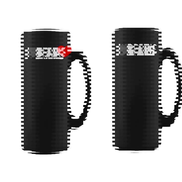 I Love ハート Brains コーヒーマグ
