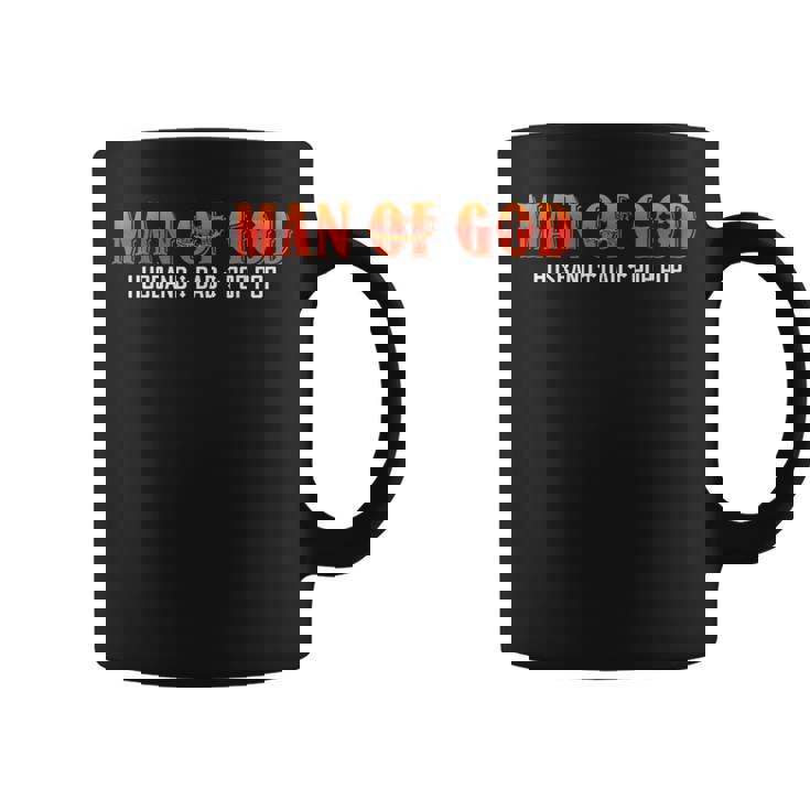 Man Of God Husband Dad Pop Pop Christian Dad Religious Coffee Mug