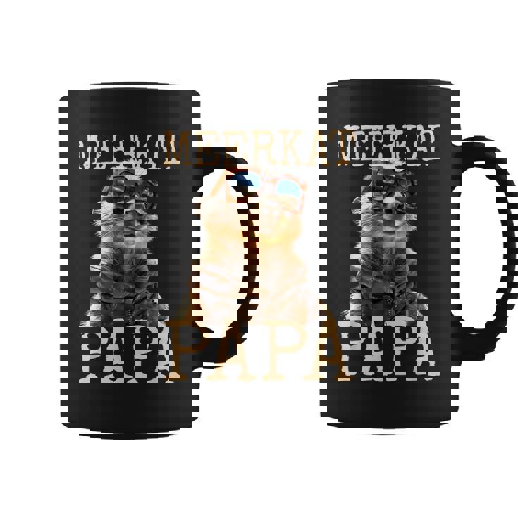 Meerkat Papaミーアキャット パパ パパ 父の日 マングース パパ スリケート ファーザー コーヒーマグ