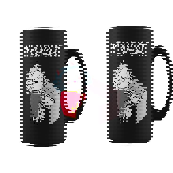 Meowzart Pianista Pianista Amante De La Música Clásica Taza de café