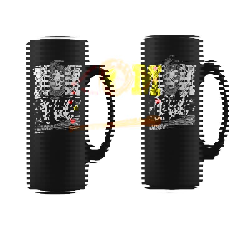 Mom Of Both Game Day Baseball Softball Mother's Day 2025 Coffee Mug