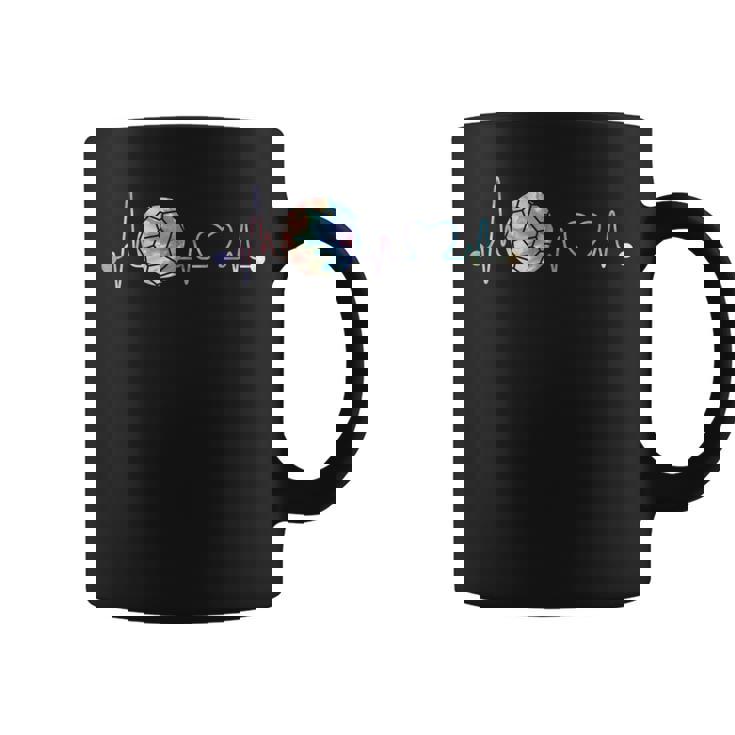 Motif Tie-Dye Amusant Pour Joueur De Handball Tasse