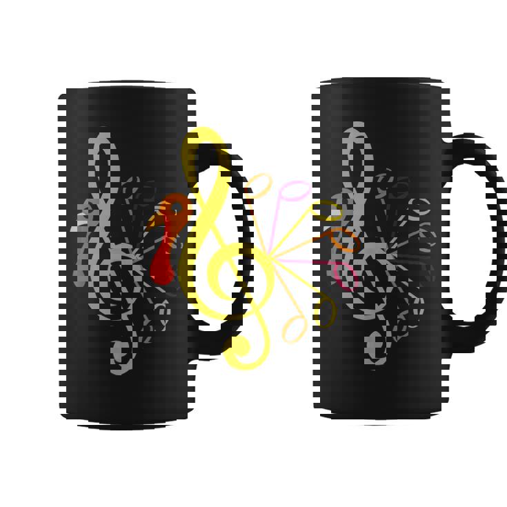 Music Note Symbol Turkey Teacher Fall Thanksgiving Autumn Coffee Mug