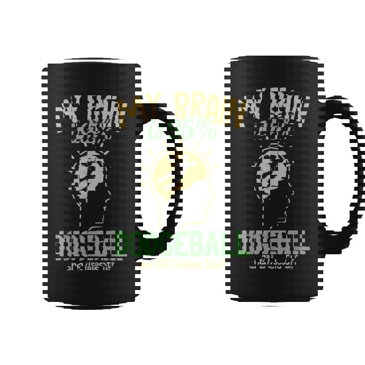 My Brain Is 95 ドッジボール プリズンボール チームゲーム ドッジボール コーヒーマグ