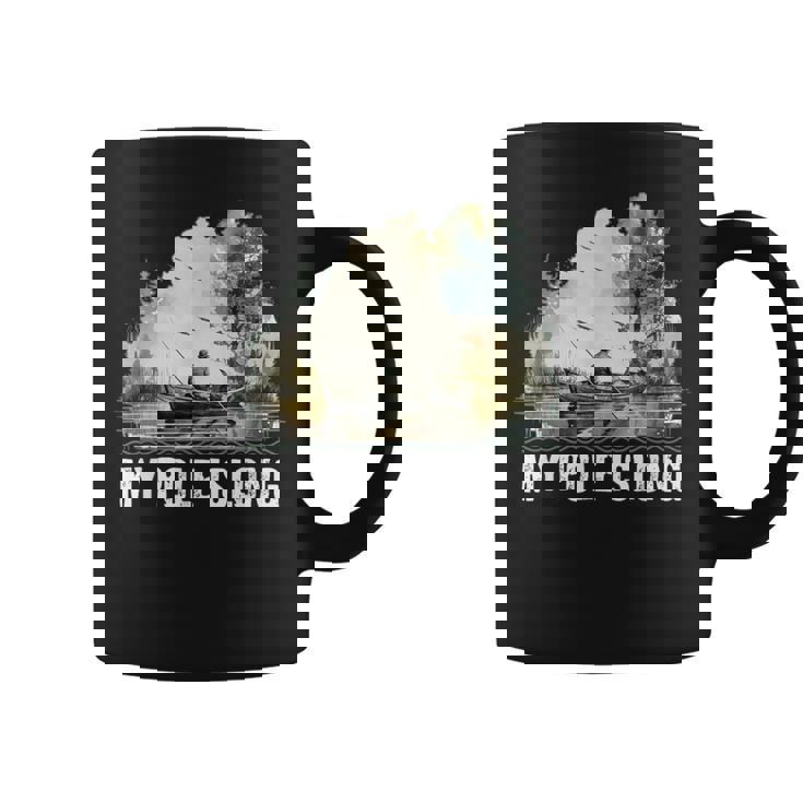 My Pole Is Long Fishing ハンティング フィッシャーマン ハンター 父の日 コーヒーマグ