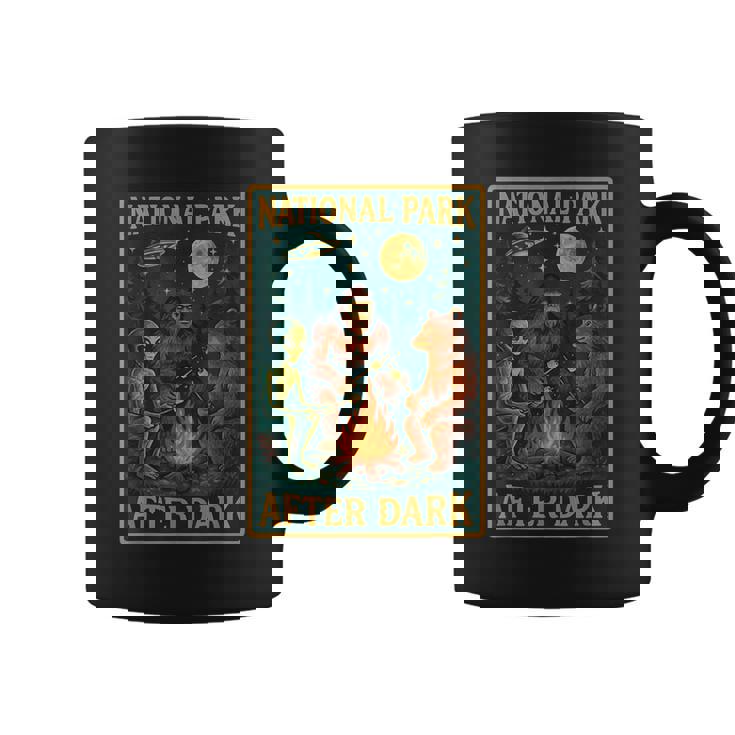 National Park After Dark Alien Bigfoot Bear Camping Coffee Mug National Park After Dark Alien Bigfoot Bear Camping Coffee Mug