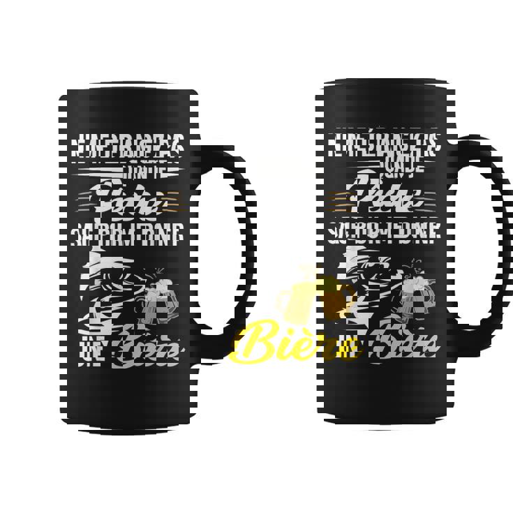 Ne Me Dérangez Je Pêche Me Donner Une Bière Pêcheur Tasse