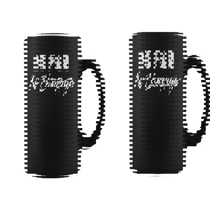 No Pain No Champagne コーヒーマグ