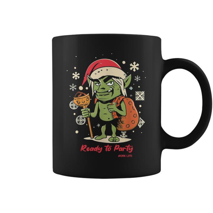 Orc De Noël Prêt À Faire La Fête Ork Life Tasse