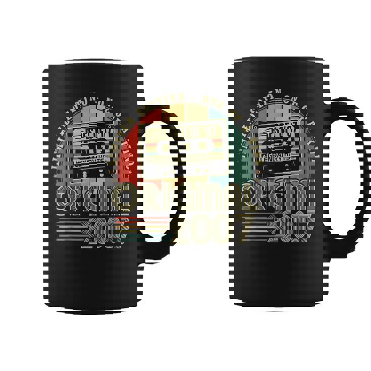 Original 2007Intage 18º Cumpleaños Para Nacidos En 2007 Taza de café