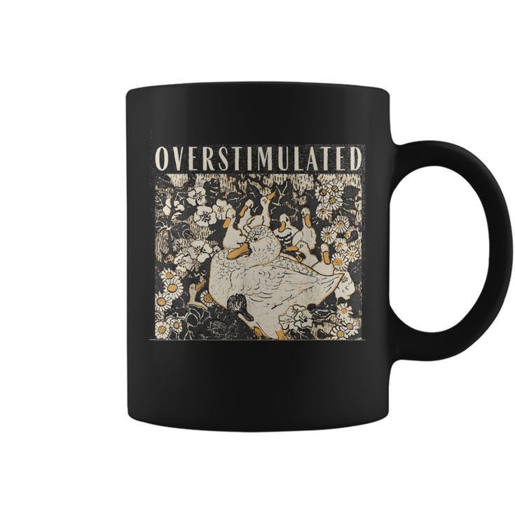 Overstimulated Mama Duck Farm Animal Homeschool Mom Life Coffee Mug