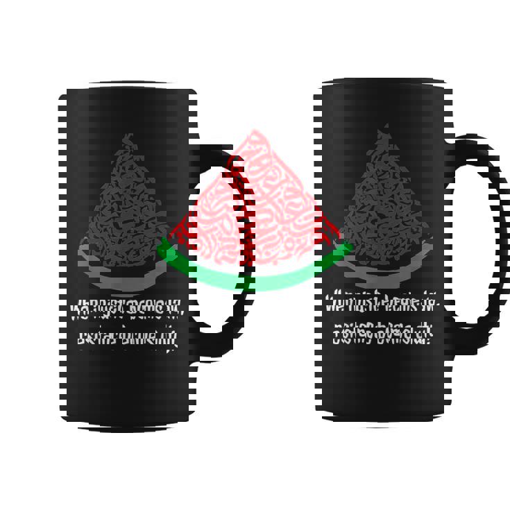 Palestina Caligrafíaandíaolidaridad Palestina Taza de café