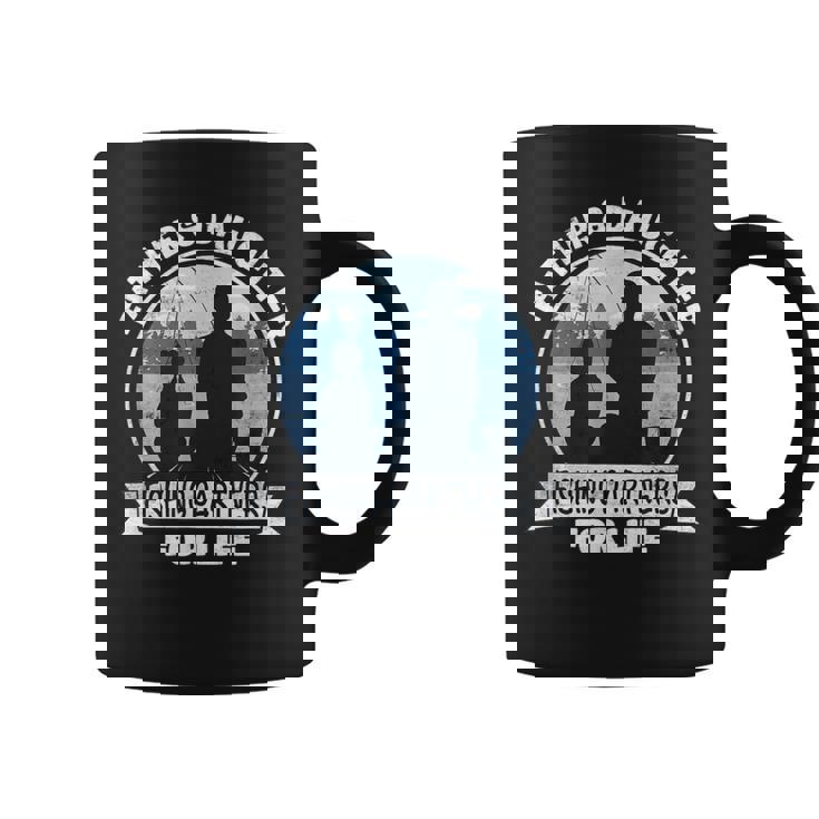 Papà E Figlia Che Pescano Insieme Papà E Figlia Che Pescano Tazze