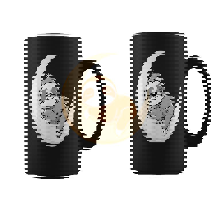 Perezoso Dormido En La Luna – Ilustración Taza de café