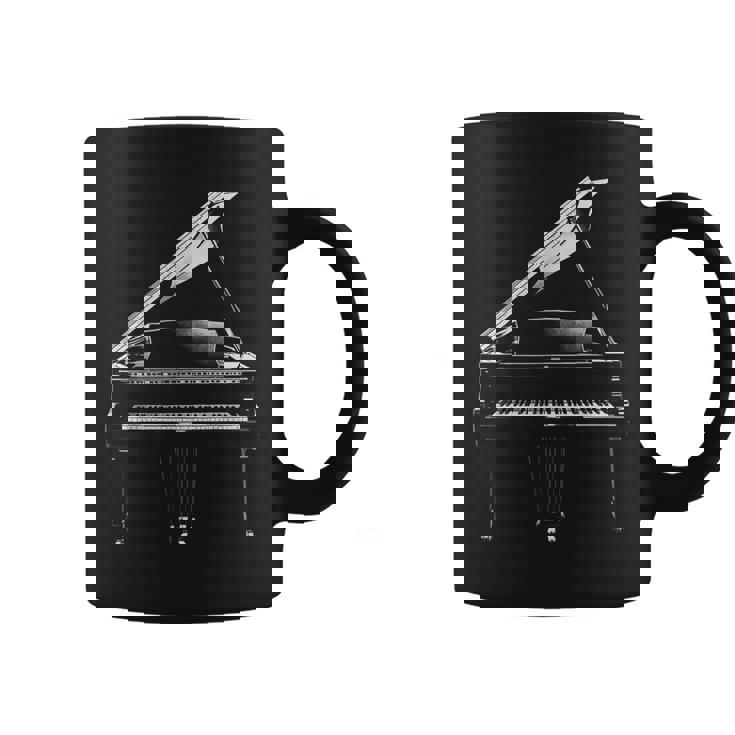 Piano À Queue Instrument De Musique Illustration Graphique Piano À Queue Tasse