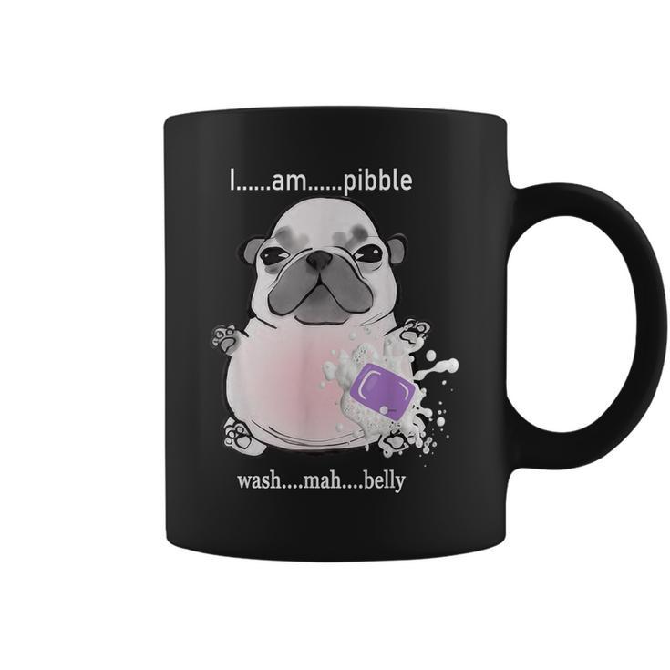 I Am Pibble Wash My Belly Pibble Meme Dog Brainrot Long Sleeve T-Shirt ...