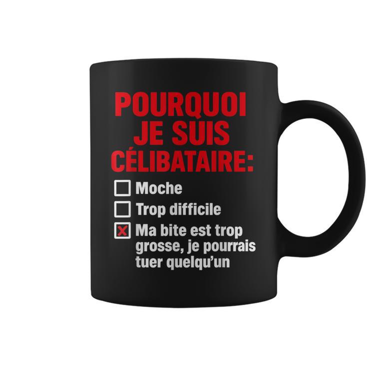 T-shirt Humour Adulte 'Pourquoi Je Suis Célibataire' - Blague Second Degré, Cadeau Drôle Pour Anniversaire Ou Soirée