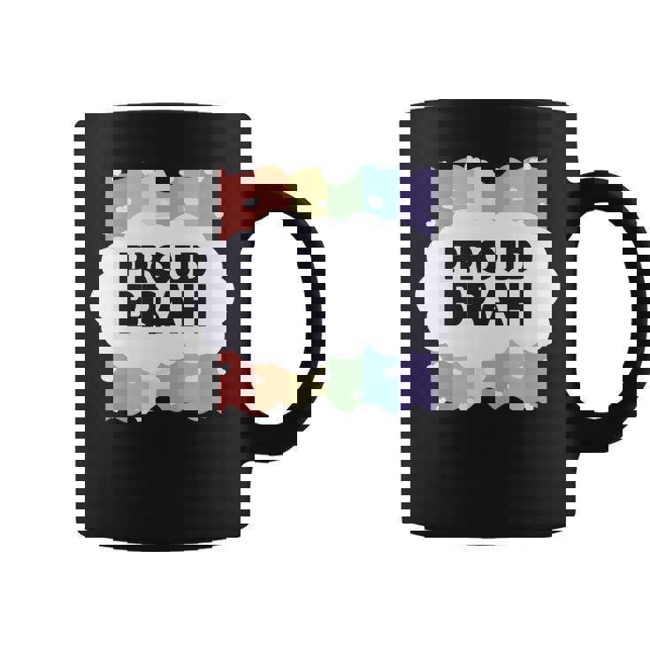 Proud Brah ゲイプライドフラッグ ジェンダー平等 パステルブラ 長袖tシャツ コーヒーマグ