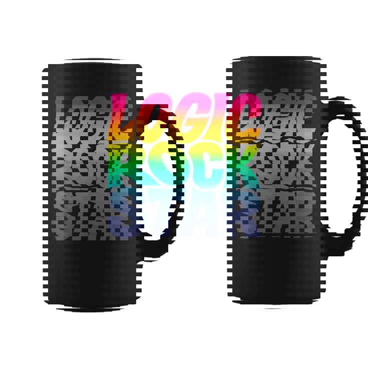 Rainbow Gradient Typography コーヒーマグ