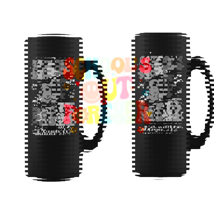 Retro School's Out Forever Retirement 2026 Retired Teacher Coffee Mug