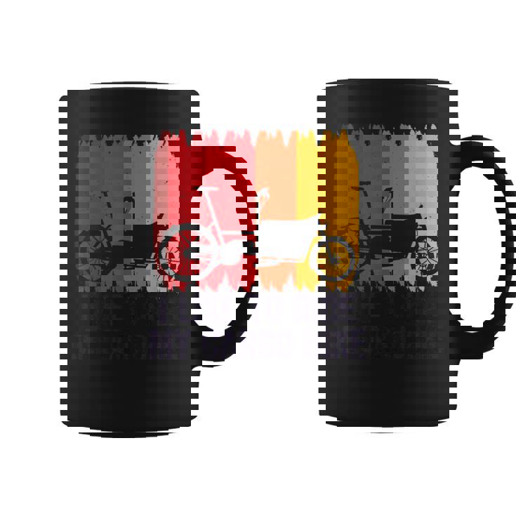 I Like To Ride My Cargo Bike Bicicleta De Carga Retro Taza de café