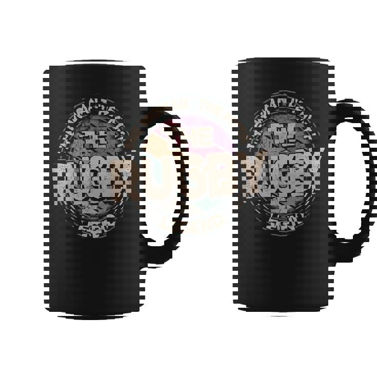Rugby Legende Retro Football Rugby Taza de café
