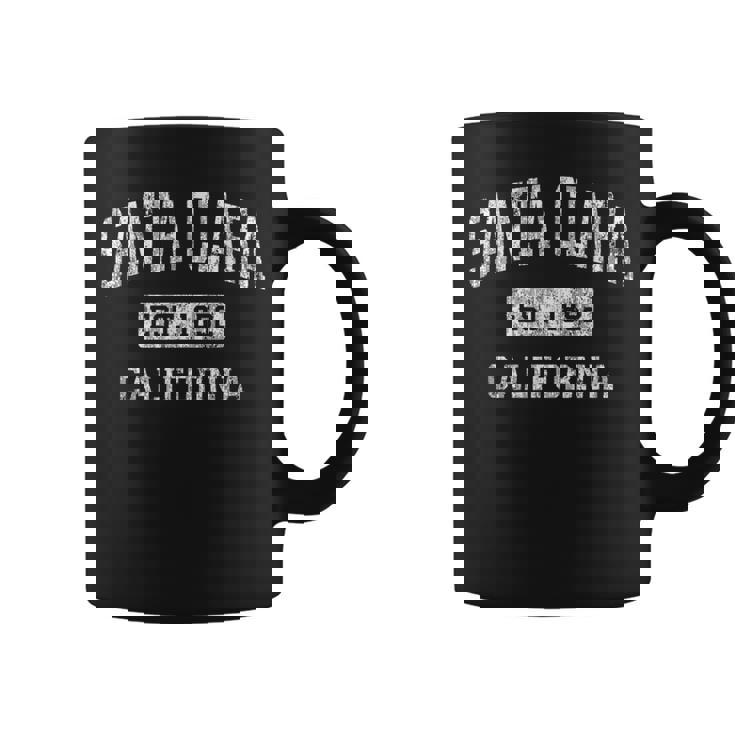 Santa Clara California Ca ビンテージ 確立されたスポーツデザイン コーヒーマグ