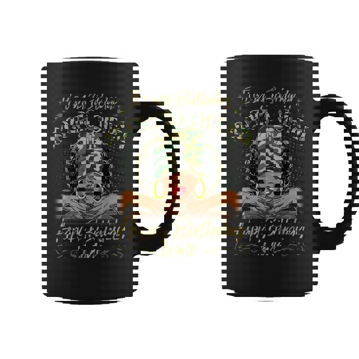Scorpio Queen Black Woman With Cap Camo It's My Birthday Coffee Mug