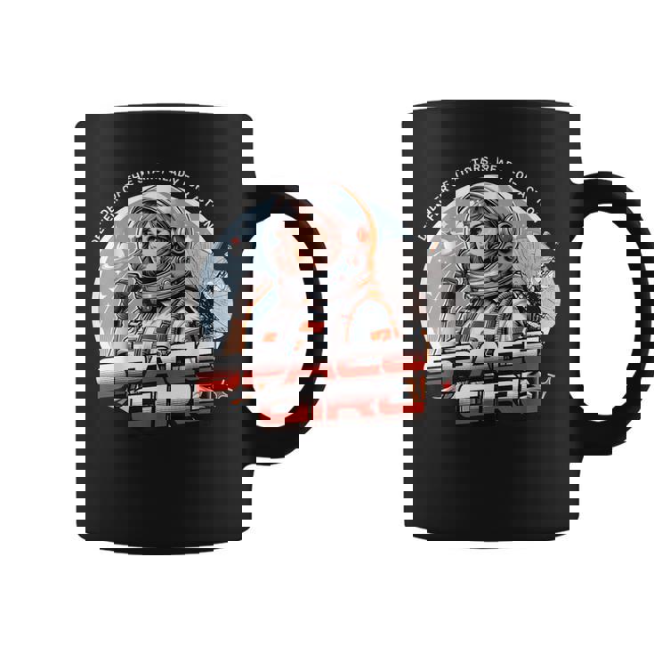 Sf宇宙少女ディフェンダー・オブ・ザ・スターズ・レディ・フォー・アクション。 コーヒーマグ