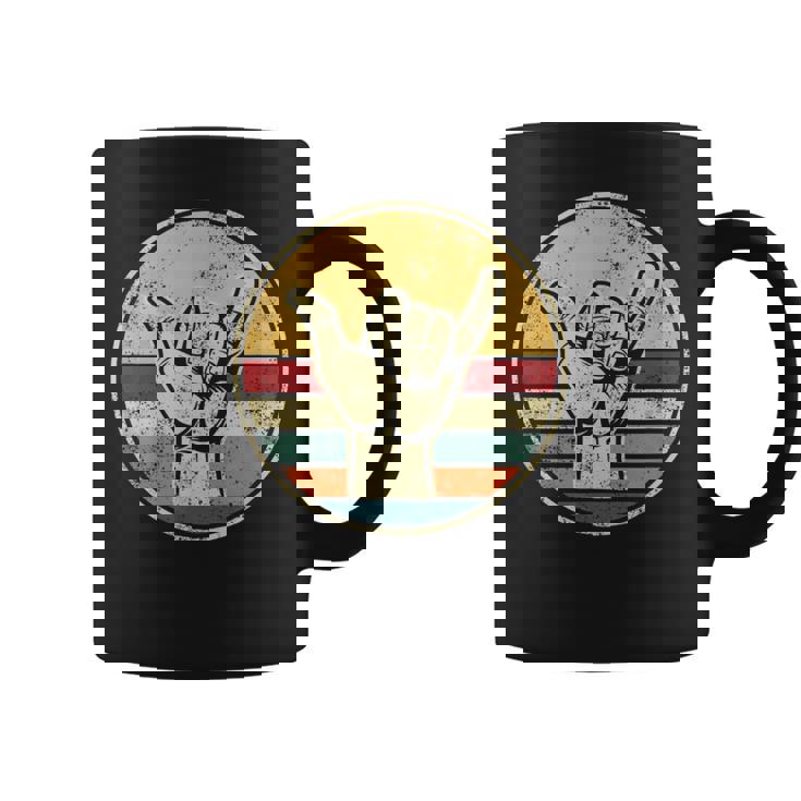 Shaka Surfing Beach Apparel Surfer Greeting Hand Coffee Mug