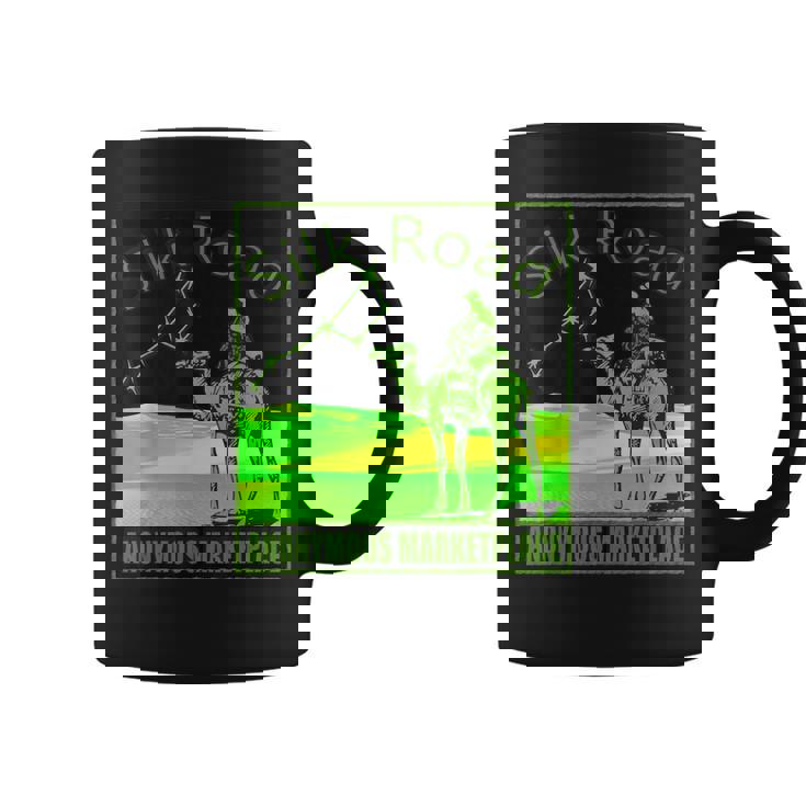 Silk Road Mercado Anónimo Blockchain Dark Web Cripto Taza de café