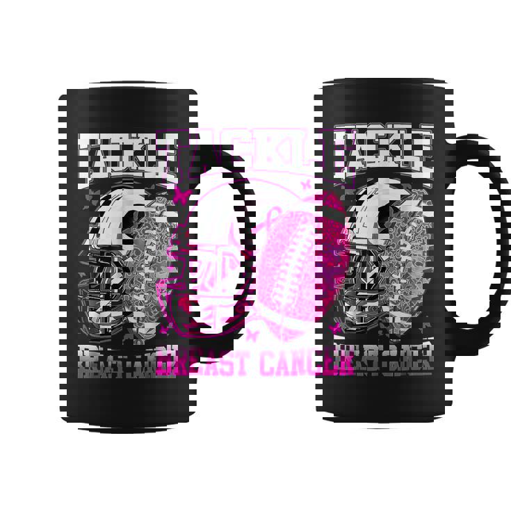 Tackle Breast Cancer Awareness Fighting American Football Coffee Mug