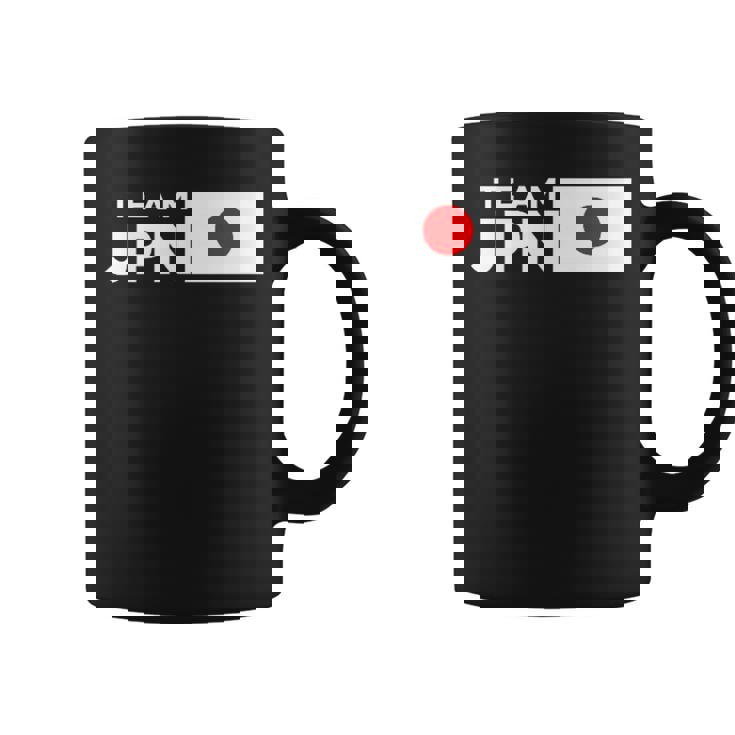 Team Jpn 日本国旗 チームジャパン 日の丸 男性 女性 子供 応援 チーム コーヒーマグ