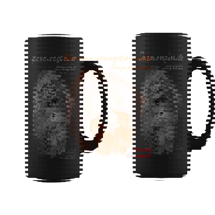 Tête D'orang-Outan Bornéen Mâle Tasse