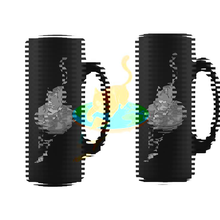 Théorie Du Complot De La Terre Plate Pour Uneociété De La Tasse