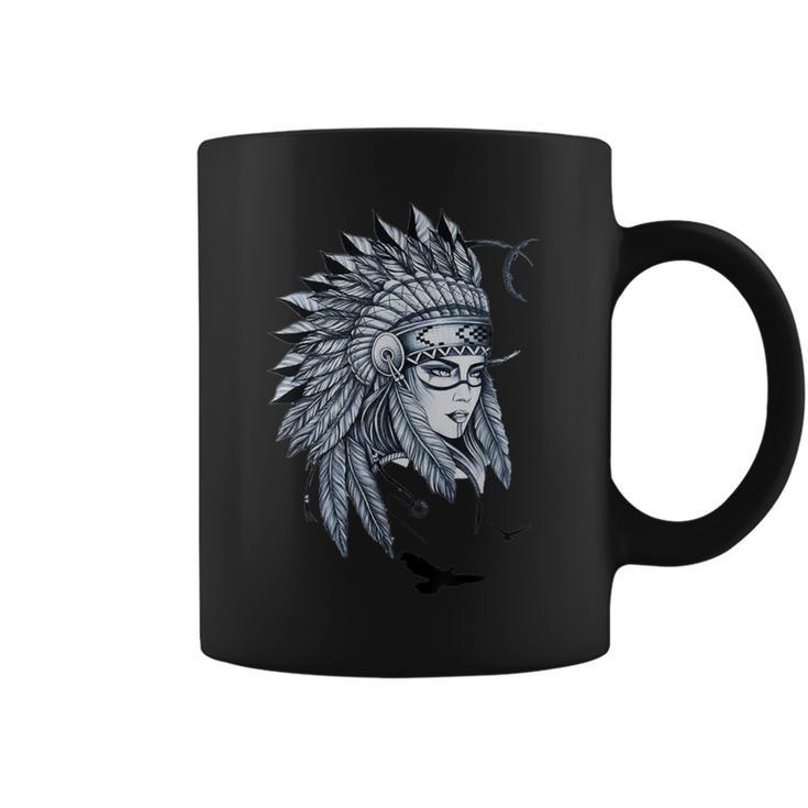 Tocado Nativo Americano Camisa Nativa Americana Nativo Taza de café