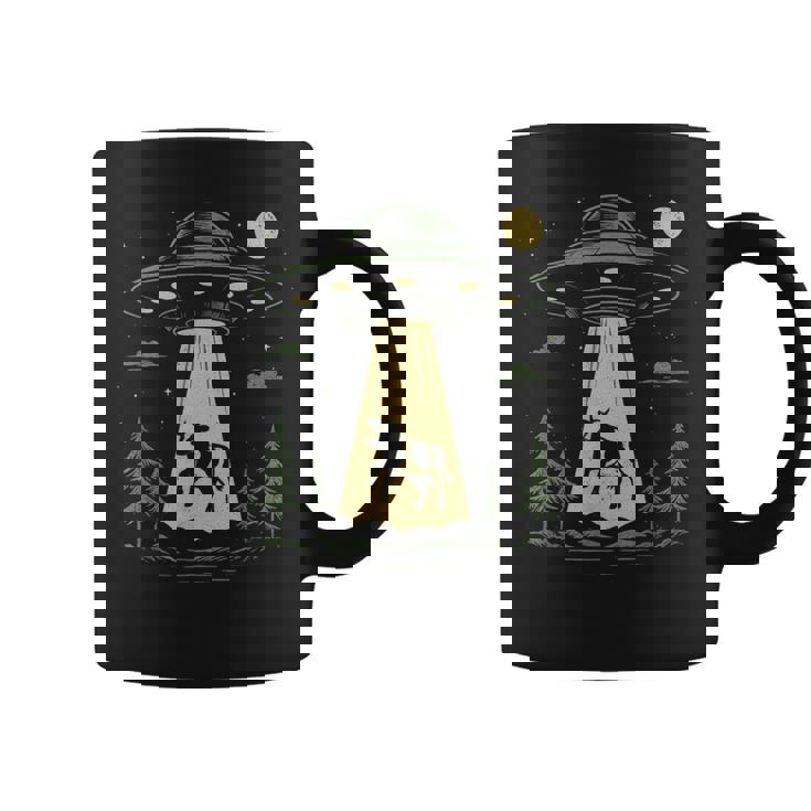 Ufo 牛誘拐デザイン コーヒーマグ