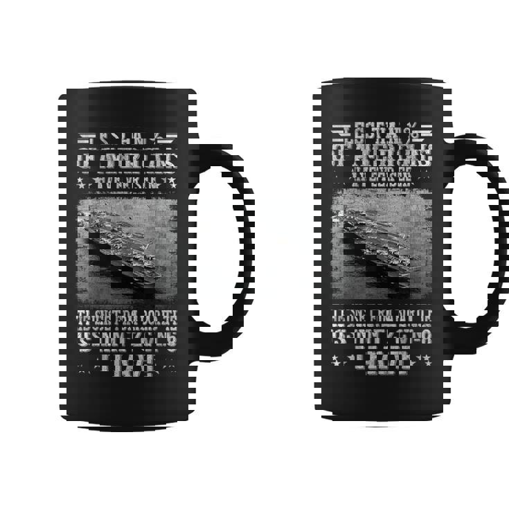 Uss Nimitz Cvn-68 Aircraft Carrier Sailor Veterans Day Papa Coffee Mug