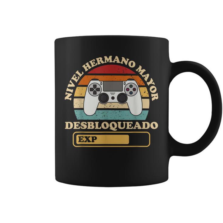 Videojuego Gaming Nivel Hermano Mayor Desbloqueado Gamer Taza de café