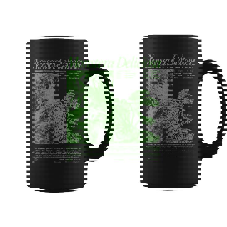 Vintage Monstera Deliciosa Swiss Cheese Plant Tropical Coffee Mug