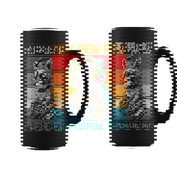 Vintage Pew Raccoon Gamer Video Games Raccoon Lovers Gaming Coffee Mug Vintage Pew Raccoon Gamer Video Games Raccoon Lovers Gaming Coffee Mug