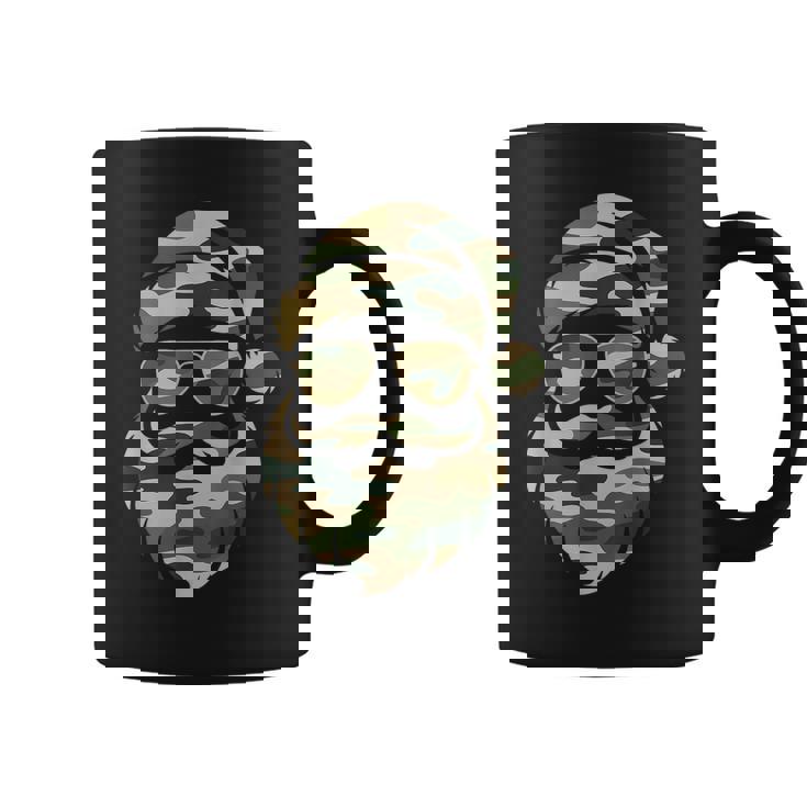 Vintage Santa Face Camouflage Christmas Xmas Camo Boys Coffee Mug