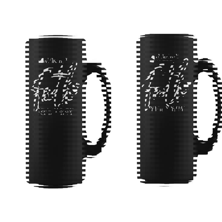 Walk By Faith Not Byight 神 イエス・キリスト 救世主 クリスチャン コーヒーマグ