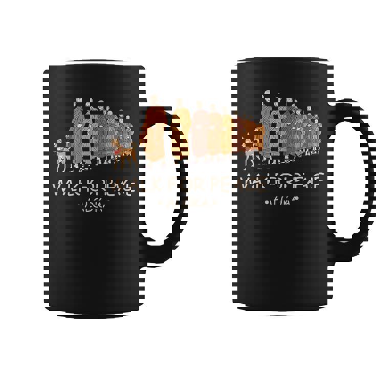 Walk For Peace Monks With Aloka Dog コーヒーマグ