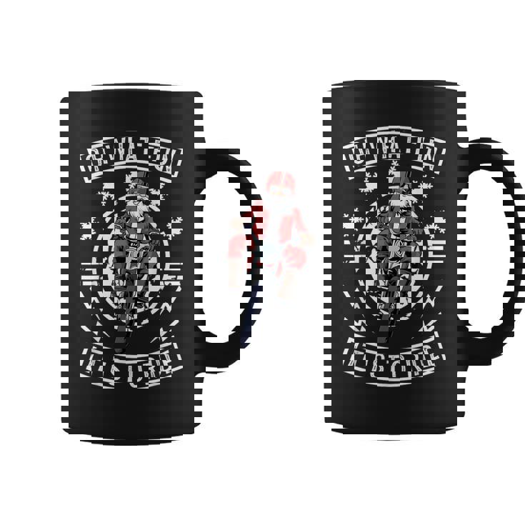 Weihnachten Motorrad Mannanta Biker Weihnachtsmann Tassen