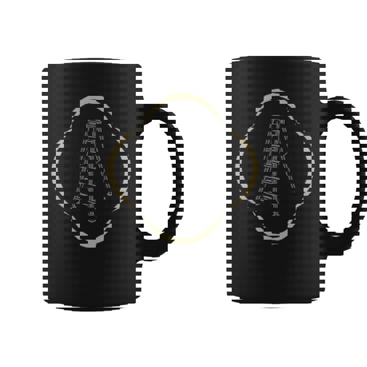 Working Bear クマと道具のシルエット コーヒーマグ