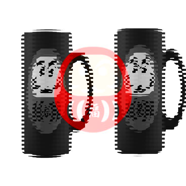 【だるま 福】面白い おもしろ 文字入り 開運グッズ 運気アップ 縁起物 ラッキー 和柄 ネタ ウケ狙い 日本 お土産 コーヒーマグ