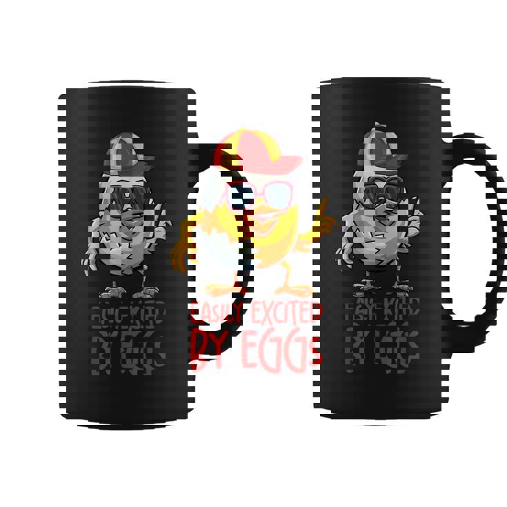 おもしろエッグが簡単に興奮するエッグ。 コーヒーマグ