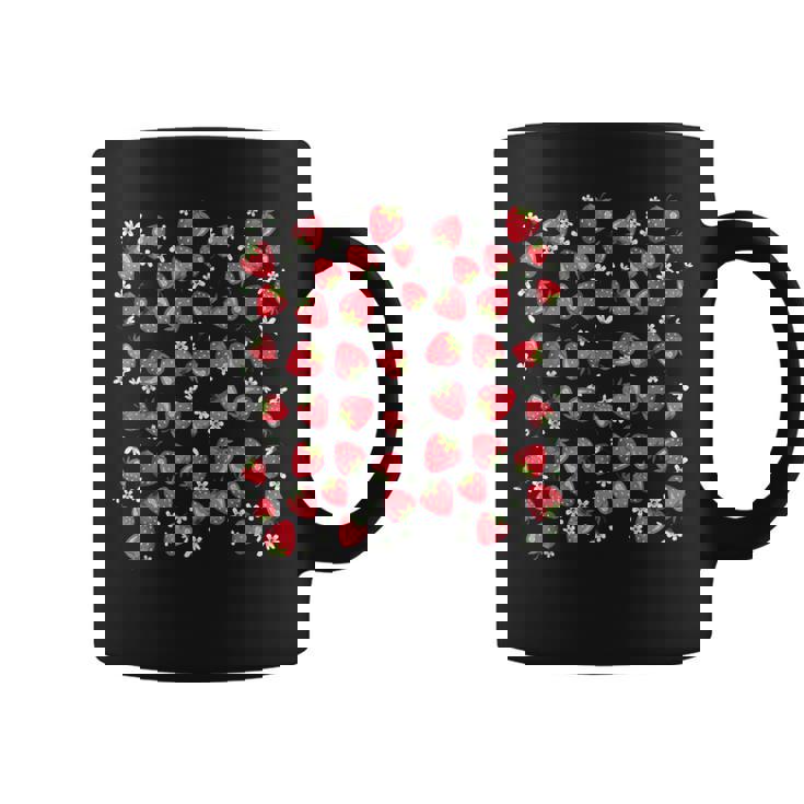 かわいいいちご原宿 美的いちご柄 コーヒーマグ